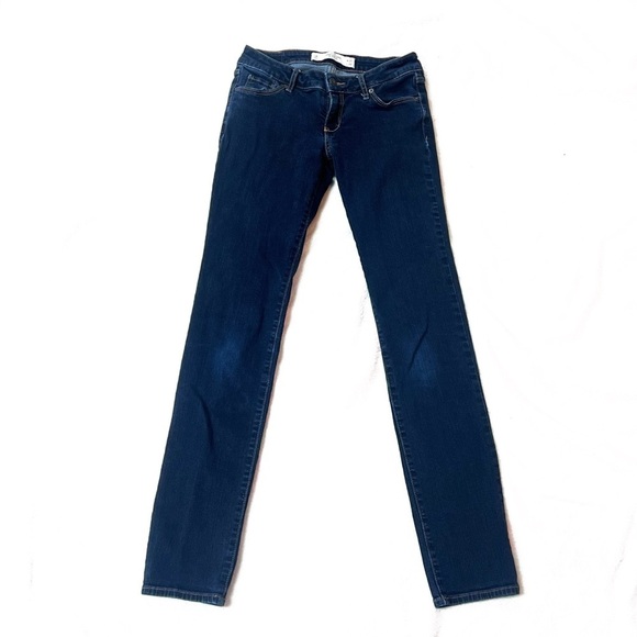 Abercrombie & Fitch Skinny Low Rise Dark Wash Jeans Size 0 25” Size 25” Waist - Picture 1 of 7